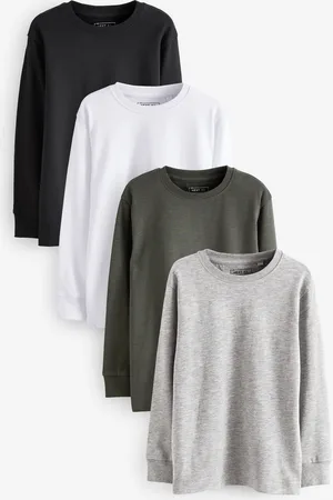 Next Manches longues T-Shirts confortables en coton 100% 4 Lot (3-16ans)6 ans (116cm)