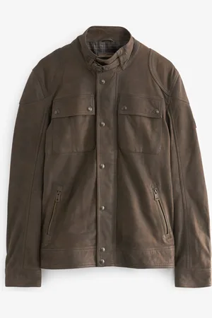 Next Veste motard quatre poches en cuir nubuckXL