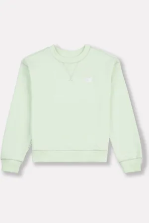 New Balance Kids Français terry Petit logo Col rond Chandail122128cm