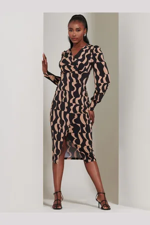 Jolie Moi Robe fourreau fendue en jersey42