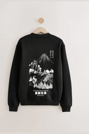 Next Hokusai Graphic License Crew SweatshirtMédium