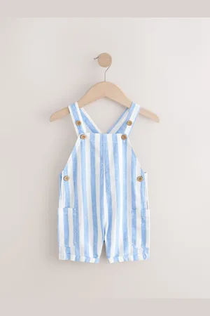 Next Linen Blend Dungarees (3mths-7yrs)9298cm