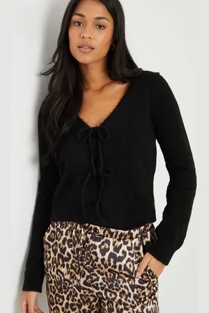 Threadbare Cravate Front Col en V Tricoté Cardigan44