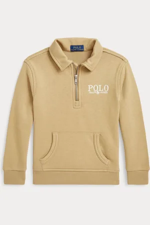 Ralph Lauren Boys Logo French Terry Collared Sweatshirt10 ans (140cm)