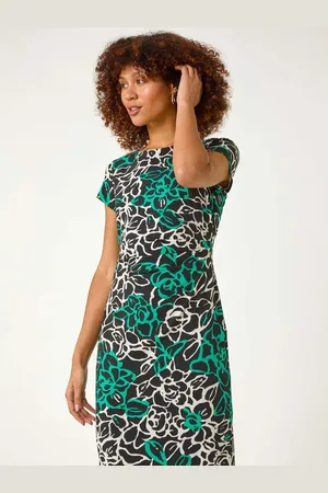 Roman Robe à fleurs avec côtés froncés42