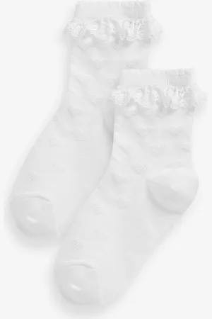 Next Lot de 2 chaussettes en coton riche Caur VolantsUK 12.5 - 3.5