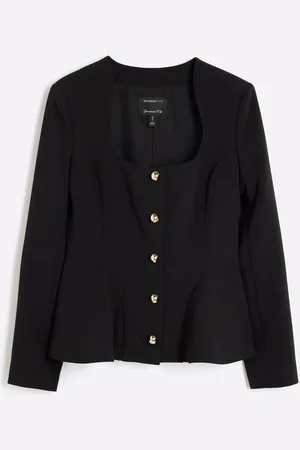River Island Blazer à boutons et péplum42