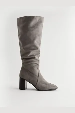 Next Forever Comfort Knee High Slouch Block Heeled Bottes