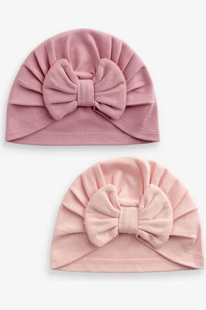 Next Bébé Naud Turban 100% Cotton Chapeaux 2 Lot (0mths-2yrs)Première taille (50cm)