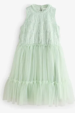 Next Tiered Mesh & Lace Bridesmaid Dress (3-16yrs)8 ans (128 cm)