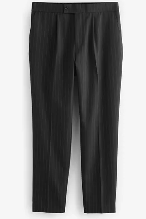 Next Pantalon à taille élastique Coupe classique à rayures semi-plissé32W x 29L (UK 32 S)