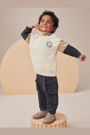 Next Utility Funnel Zip Neck and Jogger Set (3mths-7yrs)9 - Mois 12 (74 - 80cm)