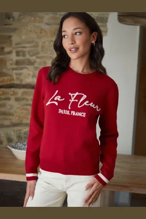 Threadbare Varsity Knitted Jumper38