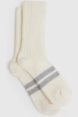 Reiss Chaussettes côtelées Carina en laine mélangée34-36