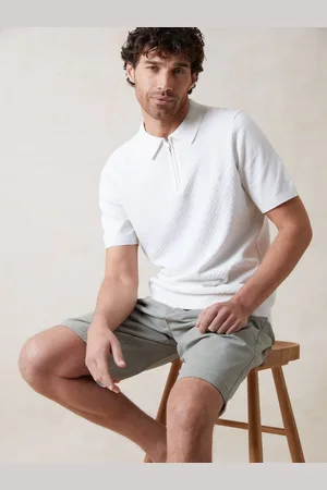 Threadbare Polos texturés en maille zippé sur le devantTrès grand