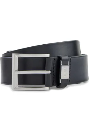 HUGO BOSS Brushed Metal Leather Belt95cm