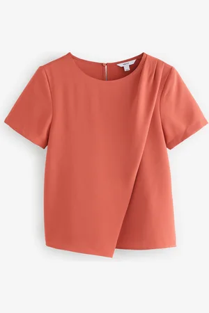 Next Haut manches courtes en crêpe asymétrique34