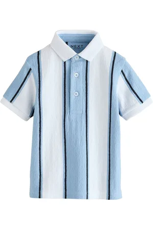 Next Short Sleeve Textured 100% Cotton Polo Shirt (3mths-7yrs)8086cm