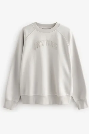 Next Sweat Raglan Fit Tonal City Graphic Col rondXXL