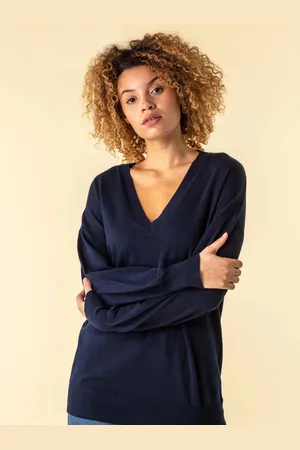 Roman V-Neck Long Sleeve Jumper48