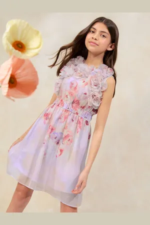 Lipsy London 3D Corsage Mini Dress (5-16yrs)110116cm