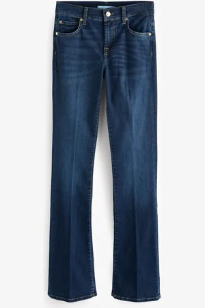 7 for all Mankind Bleu Bair Jeans évasée à bottes foncées rinçées26 R
