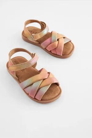 Next Sandales en cuir tressé avec Fermeture par contact