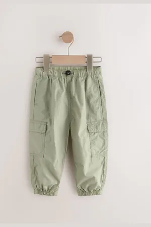 Next 100% Cotton Baggy Cargo Trousers with Toggle Waist (3mths-7yrs)6 - Mois 9 (68 - 74cm)