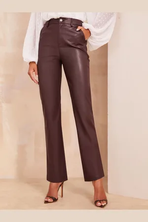 Friends Like These Pantalons en faux cuir Smart Coupe droite44