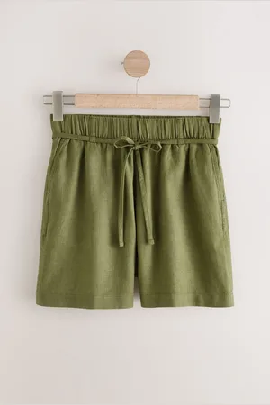 Next Shorts garçon en lin mélangé à taille nouée