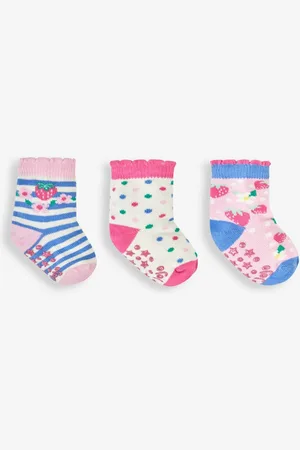 JoJo Maman Bébé Lot de 3 chaussettes à fruits Jusqu