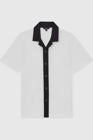 Reiss Chemise color-block texturée en coton AsterGrand