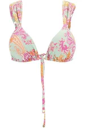 Guess Pink Paisley Triangle Bikini TopPetit