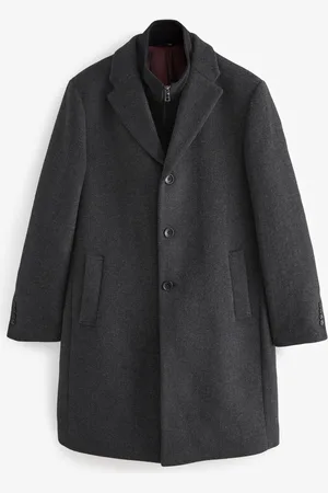 Next Signature Manteau en laine Col cheminée Soft Touch4XL