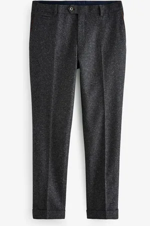 Next Coupe classique Trimmed Neppy Nova Fides Pantalon de costume40W x 31L (UK 40 R)
