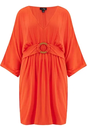 Pour Moi Crinkle O Ring Woven Beach Kaftan38