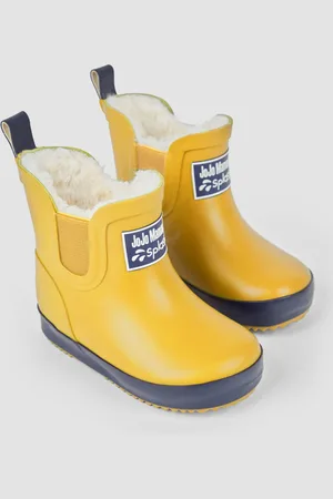 JoJo Maman Bébé Bottes en caoutchouc douillette à chevilles doublées