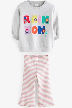 Next Ensemble Sweatshirt et Leggings évasés (3mths-7yrs)6 - Mois 9 (68 - 74cm)