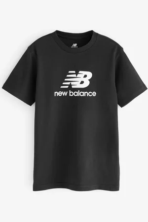 New Balance T-shirt Kids Jersey Stacked 100% coton à logo8 - 9 ans (128 - 134cm)
