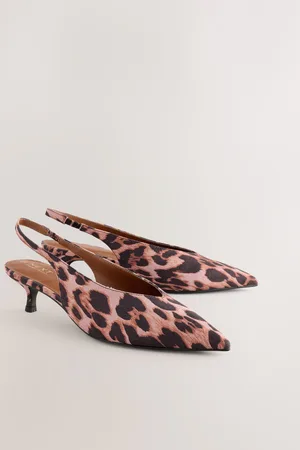 Next Forever Comfort Point Toe Low Slingback Kitten Heels7