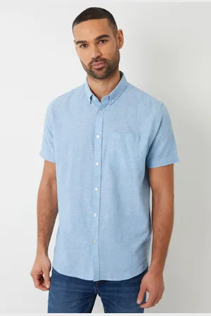 Threadbare Chemise en lin mélangé à manches courtes2X-Large