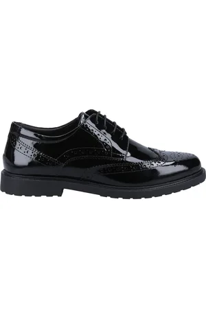 Hush Puppies Verity Brogue Black Patent Leather Shoeseu37