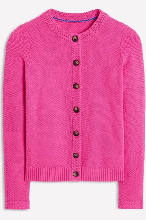 Boden 100% Cotton Callie Crochet Trim CardiganMédium