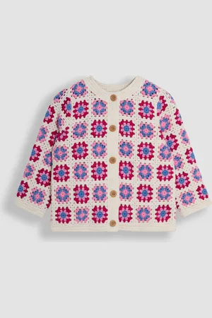 JoJo Maman Bébé Classic Crochet Cardigan98104cm