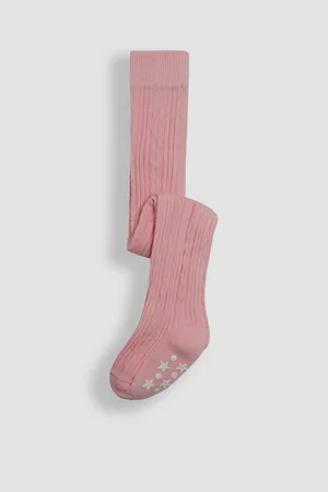 JoJo Maman Bébé Collants à côtes en câbleJusqu