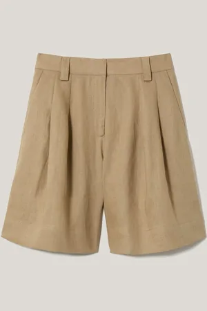 Jigsaw 100% Linen Pleated Bermuda Shorts44