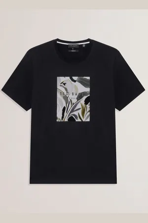 Ted Baker Justino Manches Courts Box Imprimé T-shirt graphique 100% coton2X-Large