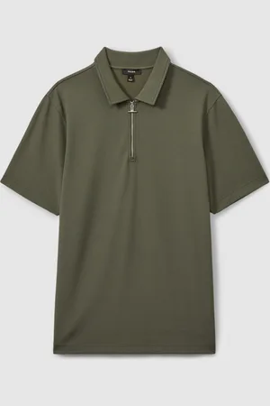 Reiss Albany - Polo texturé à col zippéXXL