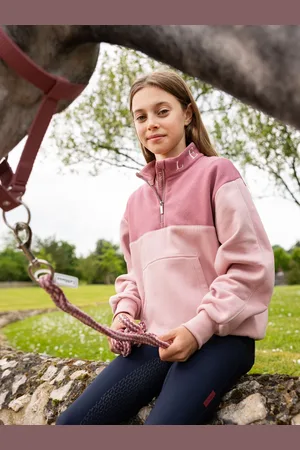 LeMieux Young Rider Kate Blossom Quarter Zip Sweat Top122128cm