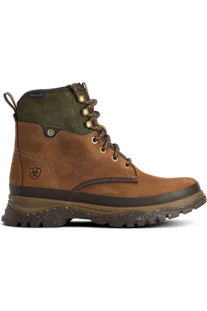 Ariat Moresby Waterproof Shoret Lace Up Hiking Brown Boots